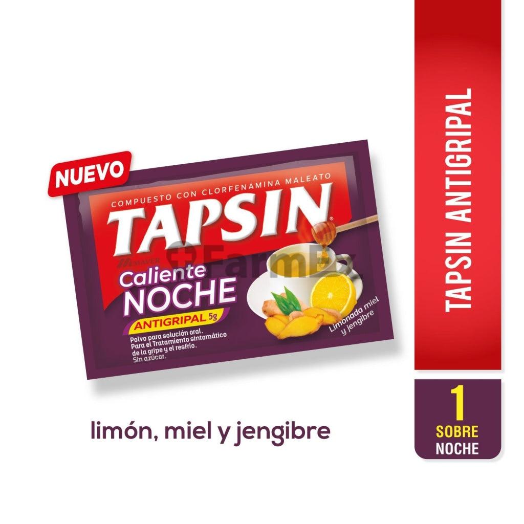 Tapsin Noche Polvo - Sabor Limón, Miel y Jengibre - Sobre de 5 g. ( 1 sobre ) Farmex
